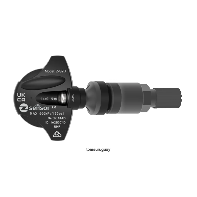 Reemplazo 20154 sensor tpms 433mhz ZFZL98 - Sensor De Presión De Neumáticos Onix vástago de válvula de metal - gris oscuro
