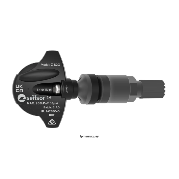 Holden oe sensor tpms de repuesto - oe p/n 95712232, 13598773 frecuencia 433mhz ZFZL53 - Sensor De Presión De Neumáticos Haval H11 vástago de válvula de metal - gris oscuro