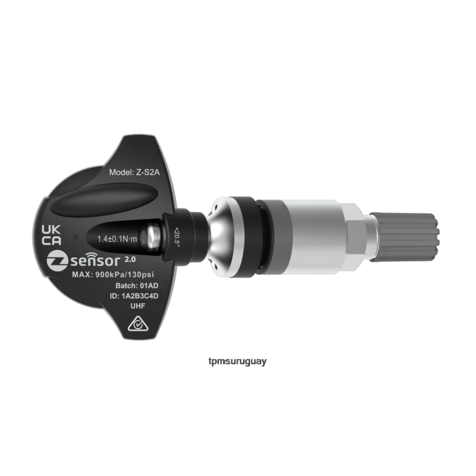 Sensor tpms de repuesto tesla oe - oe p/n 103460200c, 103460200a frecuencia 433mhz ZFZL11 - Sensor De Presión De Neumáticos Ford Focus vástago de válvula de metal - plateado